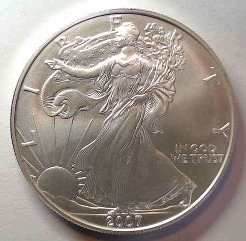 2007 W American Eagle One Ounce Uncirculated Silver Coin