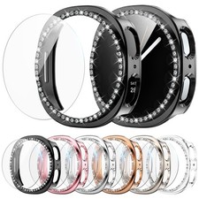 6 6 Pack Bling Case for Samsung Galaxy Watch 8 40mm Screen Protector, Sparkli...