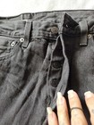 Levis 501 Straight Leg Button Fly Mens Jeans - 32x32 , Black — photo 2