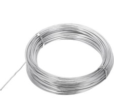 sourcing map 37 Gauge Aluminum Craft Wire, 66 Feet Bendable Wire Metal Armature