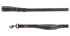 KONG Reflective Shock Absorbing Hands-Free Bungee Dog Leash 6' Black 