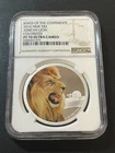 2016 NIUE LION SILVER 1 OZ COLORIZED NGC PR-70 DCAM - PROOF SILVER 1 OZ - SLAB