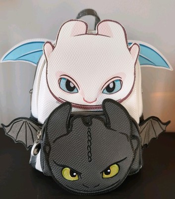 DreamWorks Loungefly Ohnezahn Drachenzähmen Nachtschatten & Tagschatten Rucksack