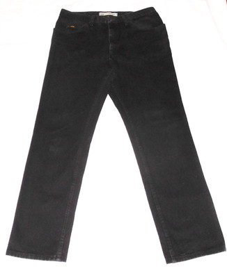 LEE HERREN JEANS BLACK DENIM 36/32 REGULAR FIT JEANS HOSE SCHWARZ W.36 L.32