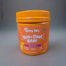 Zesty Paws Skin & Coat Bites Chicken Flavor  90 Chews
