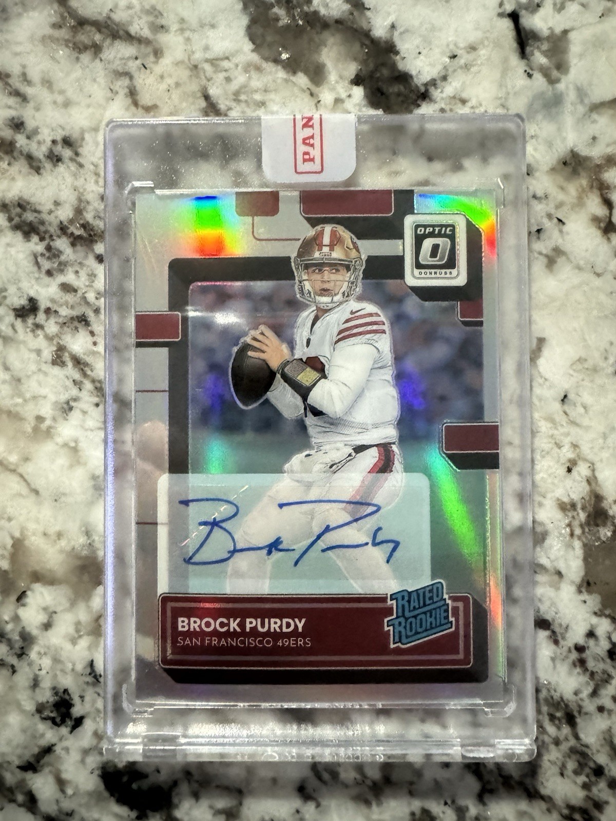 2022 Donruss Optic - Rated Rookie Brock Purdy #277 Holo Prizm Autographs /125