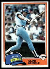 1981 Topps Clint Hurdle Kansas City Royals #98