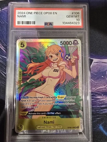 2024 One Piece Two Legends OP08 Nami Card #106 PSA 10
