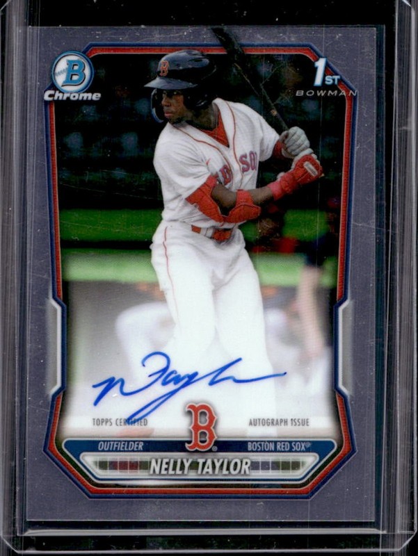 2026 Bowman Nelly Taylor Chrome Auto Autograph 1st Prospect #CPA-NT Red Sox