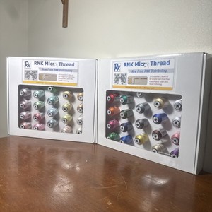 2 24 Spools RNK 60wt Embroidery Thread Set 1000m Polyester Micro Thread New