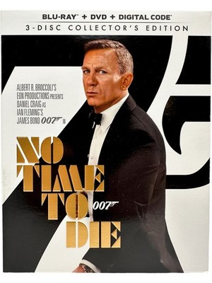 No Time To Die 007 Blu-ray DVD Digital 3-Disc Collector's Edition Craig