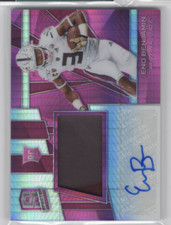 2020 Spectra Draft Picks Patch Autographs Neon Pink Eno Benjamin Auto Patch /25