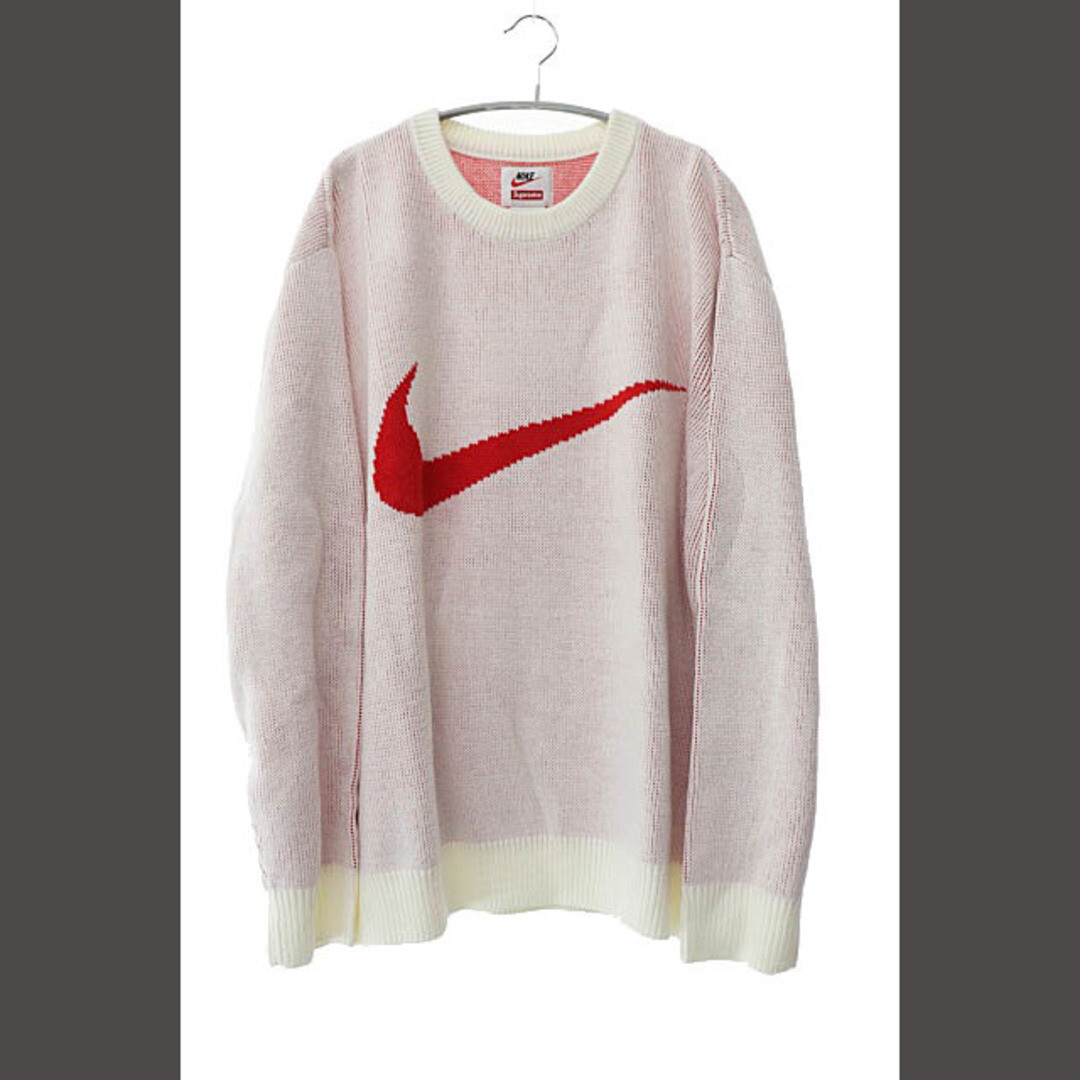 Supreme x Nike 19SS Swoosh Sweater Logo Knit BV7549-133 XXL Supreme x Nike 19SS Swoosh Sweater Logo Knit BV7549-133 XXL