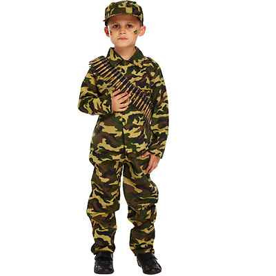 Army Boy Fancy Dress Up Costume English 