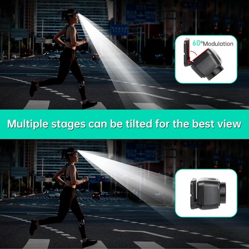 Linterna frontal impermeable con luz bandera estadouniense,LED superbrillantes - Imagen 5 de 11