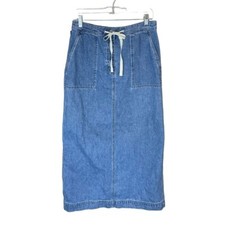 Lauren Jeans Co. Ralph Lauren Maxi Denim Jean Skirt Medium Wash Size Medium