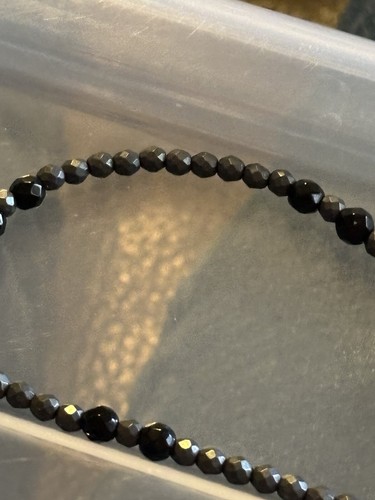 Bracciale Bracciali Argento 925 Onice Ematite Pietre Dure - Foto 7 di 8