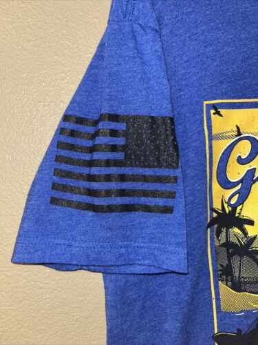 Men’s Grunt Style “Guantanamo Bay” Patriotic T-Shirt Blue Size Medium See Pics - Picture 4 of 5