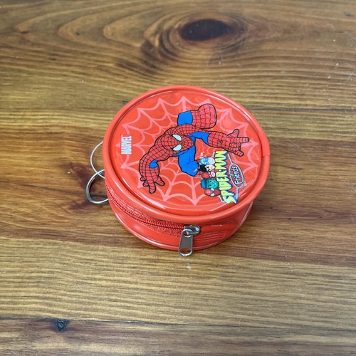 Marvel Spiderman Pouch Red Zipper Plastic 3 1/2” Kids Toy - Picture 10 of 12