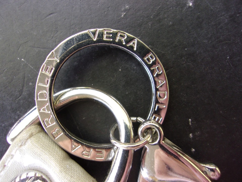 NEW Vera Bradley Floral Fiesta (Watercolor) Loop Keychain Snap Closure