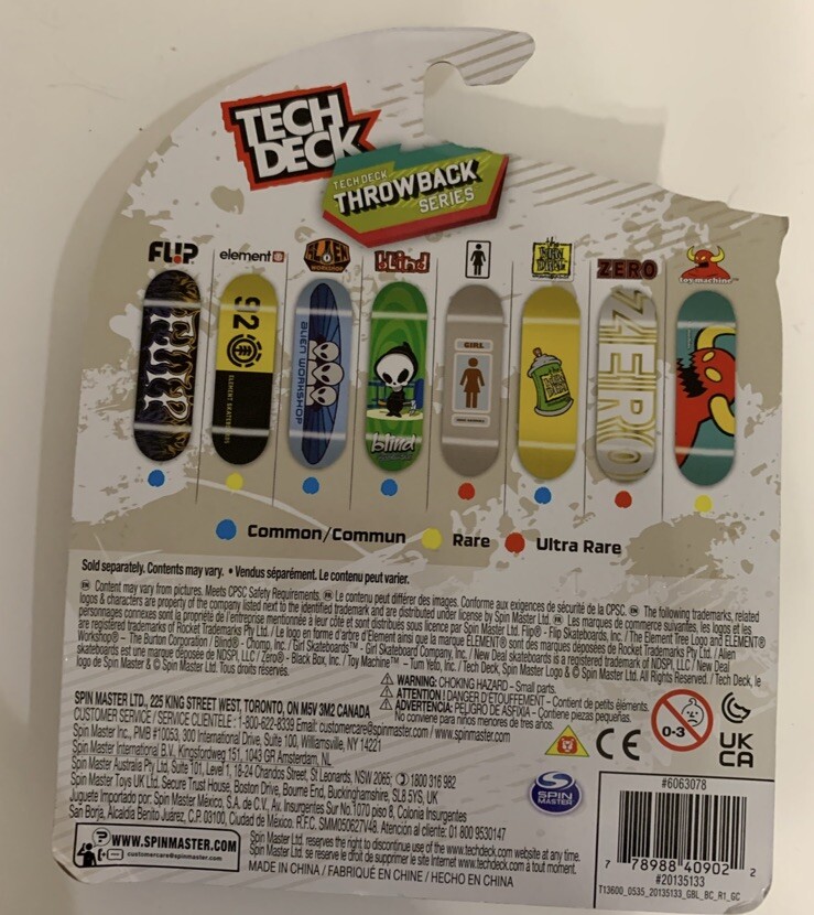 ELEMENT  Skateboards RARE Fingerboard TECH DECK 2021 Throwback Series Walmart