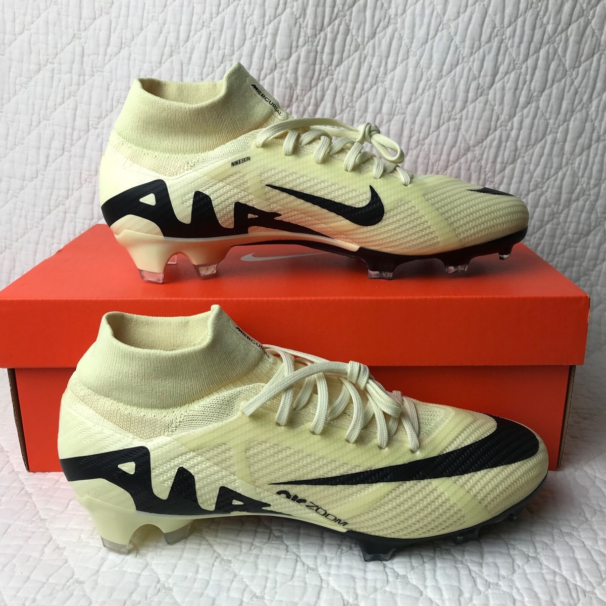 Nike Zoom Superfly 9 Pro FG Soccer Cleats Men's SZ 9.5 Lemonade