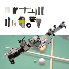 110V 450W Billiard Cue Repair Machine Single Chuck Repair Lathe Double Support