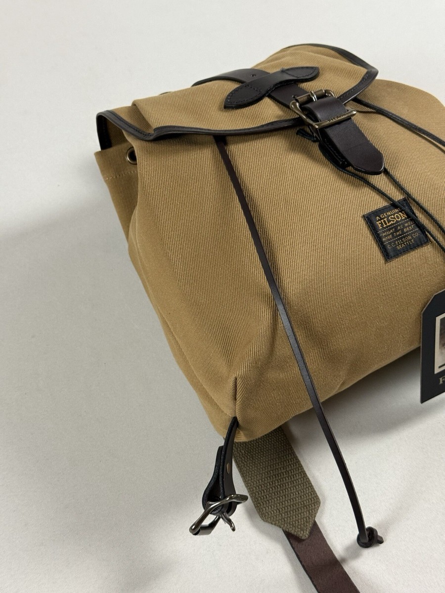 FILSON RUGGED TWILL DRAWSTRING BACKPACK TAN NWT | eBay