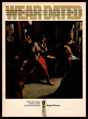 1967 Wright T. Rousers Slacks Monsanto ''Wear-Dated'' Clothing Vintage Print Ad