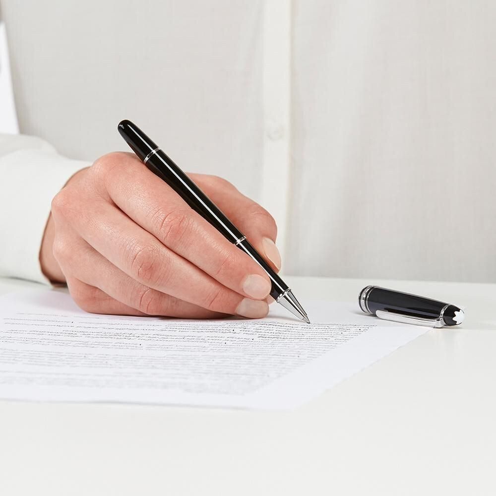 Montblanc Meisterstuck Platinum Classique Rollerball .Pen 163