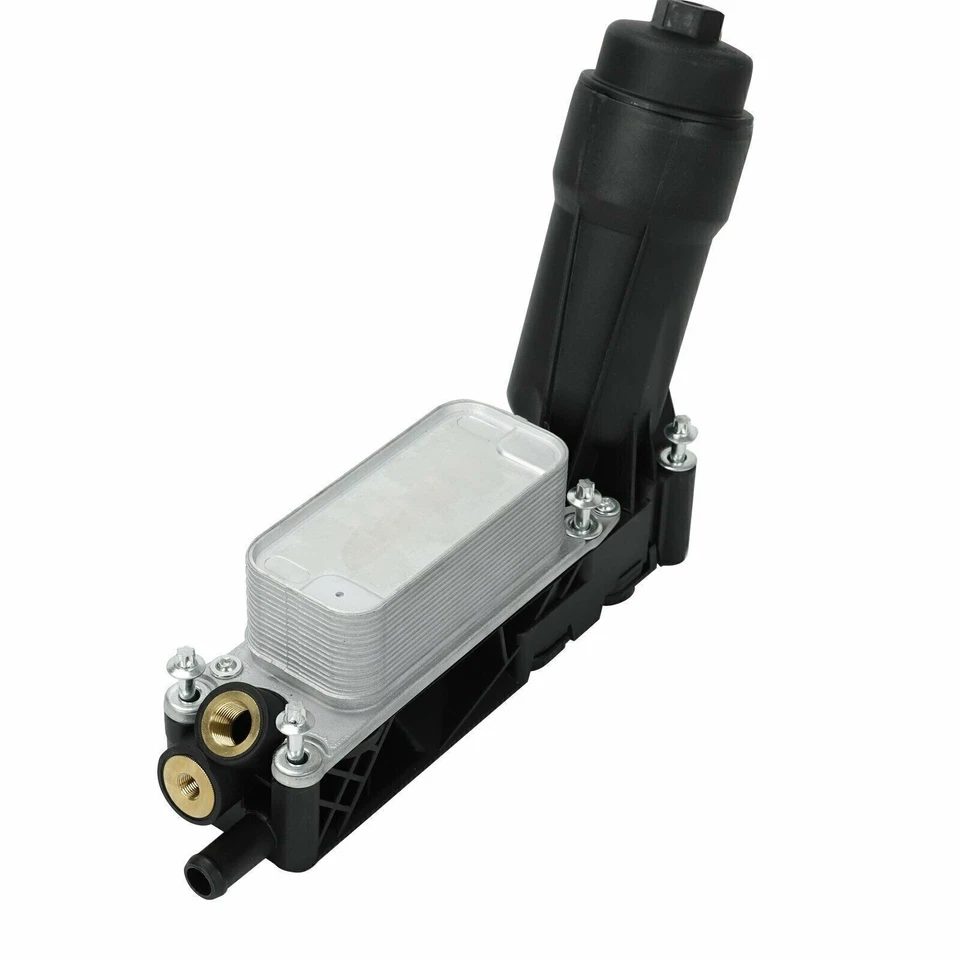 Juego de enfriador de aceite de motor y carcasa de filtro de aceite y sensores de presión y temperatura de aceite Foto 4 de 4