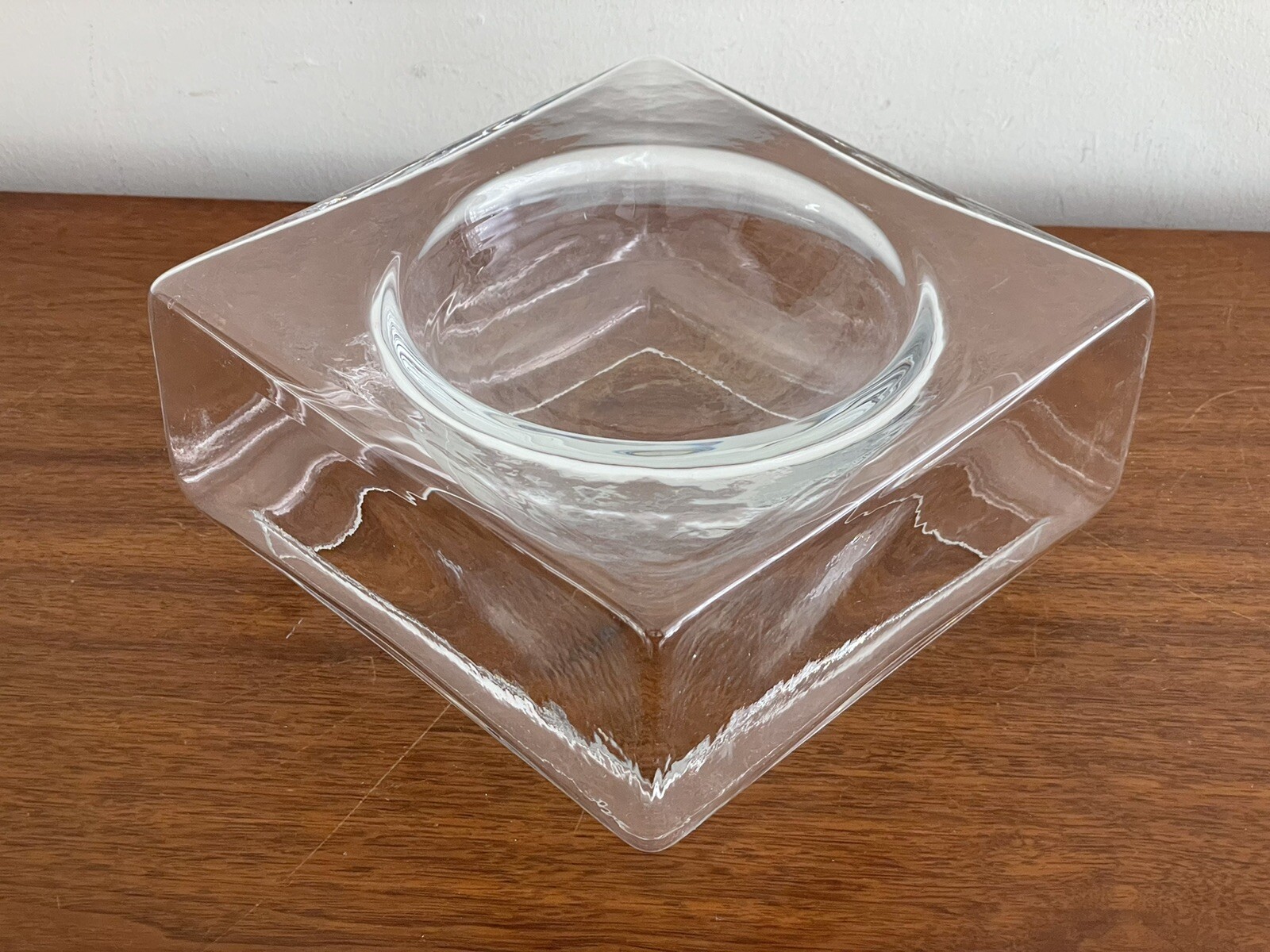Vintage PFISTER STYLE Mid Century Art Glass MODERN Design Bowl Catch All KNOLL
