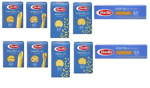 Boxtest Paste Barilla 10x500g Spaghettini-Penne Rig-Tempestine-Puntine-Casarecce