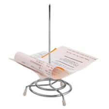 Chrome Bill Spike Check Spindle Receipt Holder Ticket Organizer Hotel Restaurant