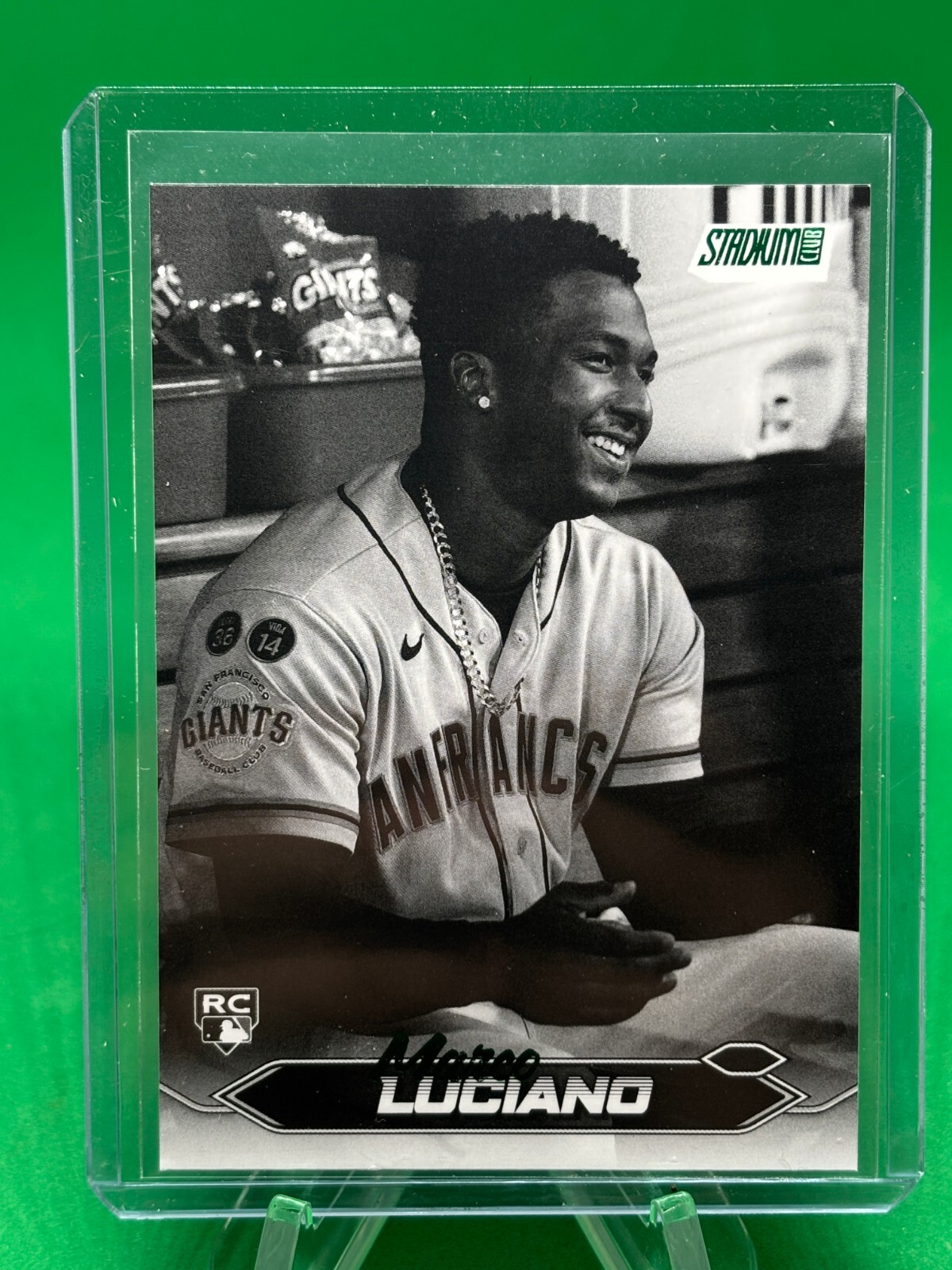 2024 Topps Stadium Club #224 Marco Luciano Black & White RC San Francisco Giants