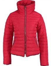 Tokyo Laundry Padded Funnel Neck Coat - Red - Uk 8, Uk 10, Uk 12, Uk 16
