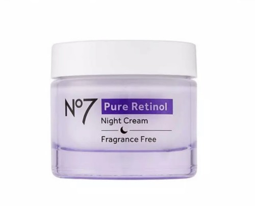 No7 Pure Retinol NIGHT Repair Cream with Collagen Peptide Technology 50ml - Picture 2 of 3