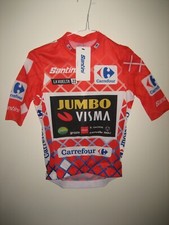 Jumbo Visma leaders jersey Vuelta Espana 2022 shirt cycling maillot size XS
