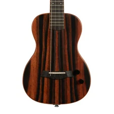 Kala Solid Body Okoume Tenor Ukulele, Striped Ebony