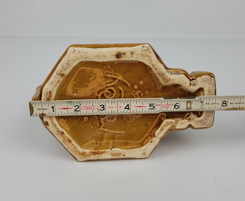 Vintage MCM McCoy Keramik Wunschbrunnen Übertopf 1950 Braun Mischung Original Kette - Bild 8 von 9