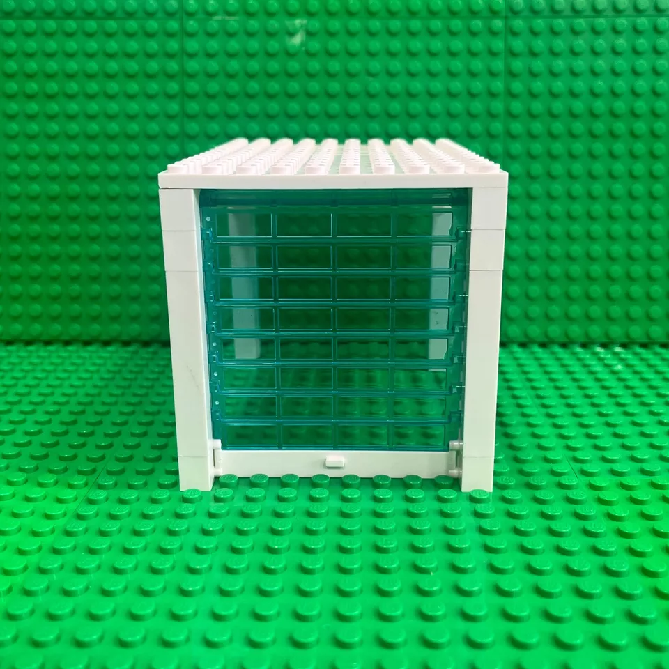 LEGO Kit de puerta enrollable de garaje (alto) 4217 4218 4219 88393 blanco y trans azul claro Foto 3 de 4