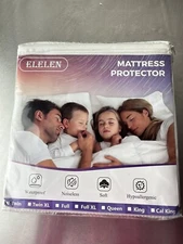 Mattress Protector Zippered 100% Waterproof Mattress Cover Anti-Bacteria
