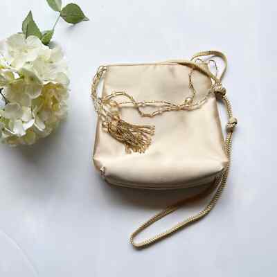 Rare Carlo Fellini Gold Bag -Beaded Handle