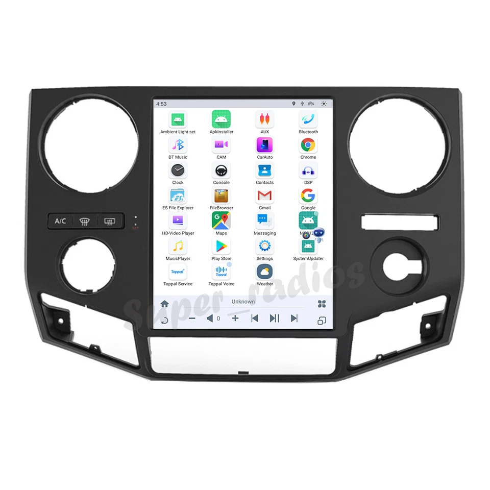 12.1" Android 13.0 Tesla Vertical Screen GPS Radio for Ford F450 F650 2009-2014 Foto 3 de 4