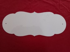 Blank Metal House Signs house Custom 6"x2.38 Inch 10 Count