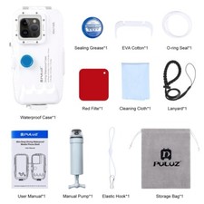 40m/130ft Waterproof Underwater Diving Case Cover for iPhone 14 Max/13 Max/12Pro