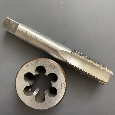 M24 X 1mm Tap And Die Set – Right Hand, HSS Tap & Alloy Steel Die For Metal Threading