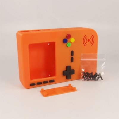 PiGRRL 2 ORANGE GameBoy Case with Buttons & Screws for Raspberry Pi 2/3 Game Boy