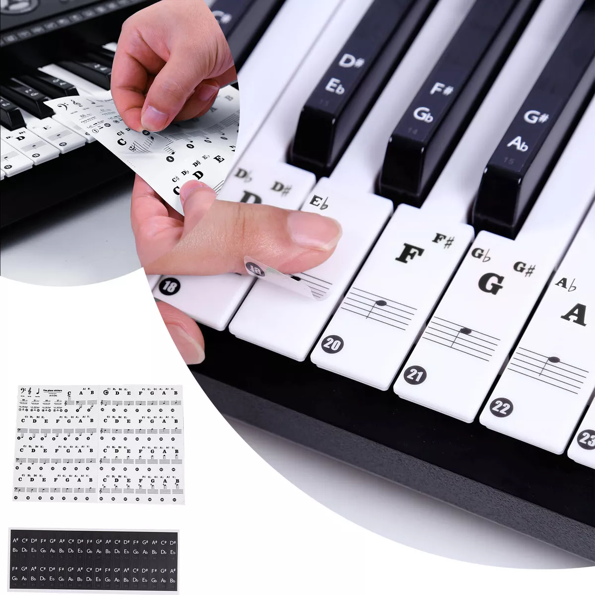 Where Do Piano Stickers Go