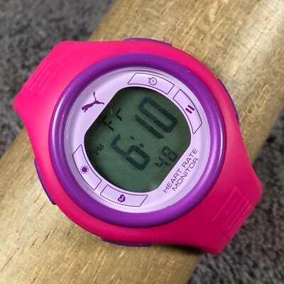 Puma Women 910541012 Heart Rate Monitor Pink 43mm Quartz Digital Watch  1/4